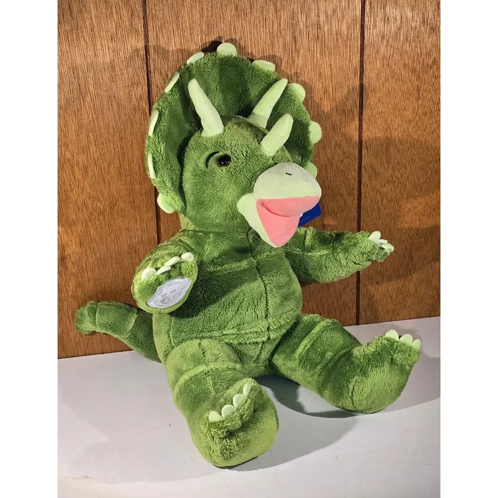 Build-A-Bear Triceratops Dinosaur Plush 25th Celebration Green Tags BAB
